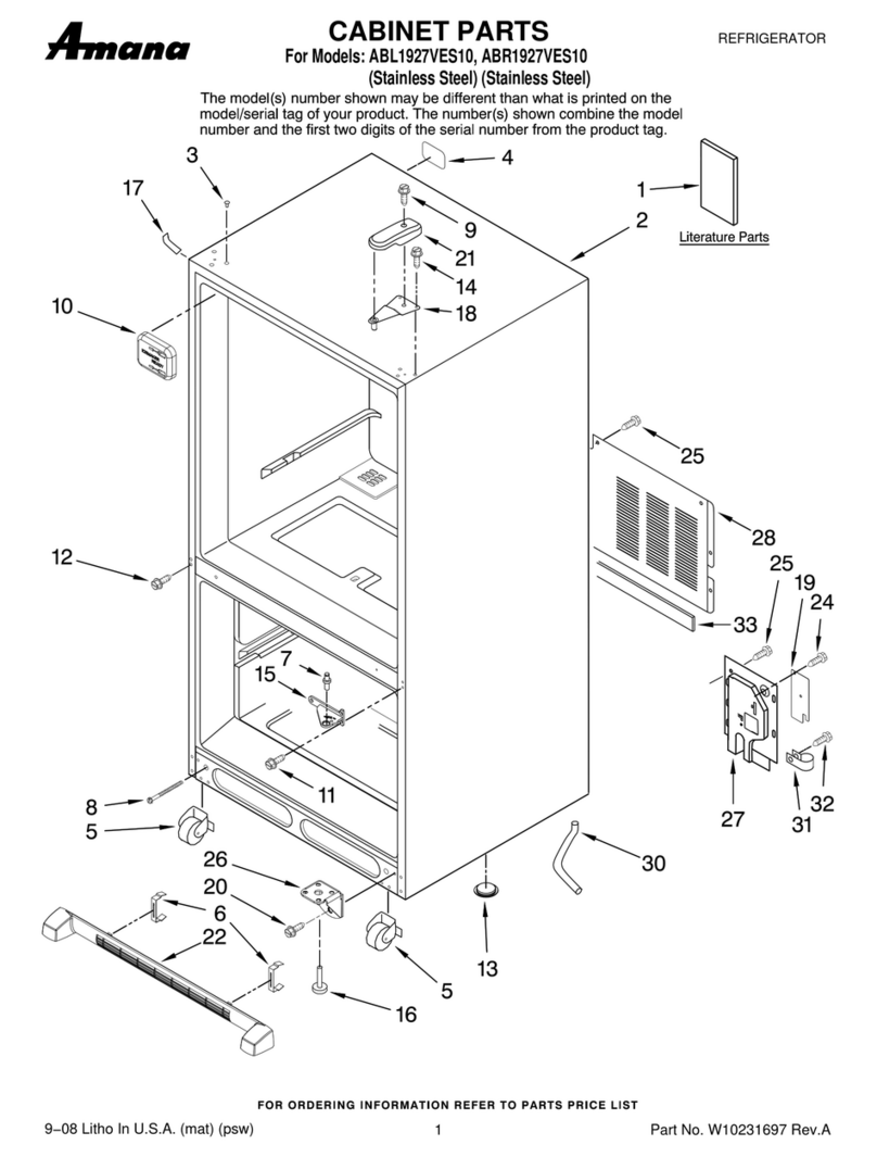 Amana ABL1927VES10 User manual