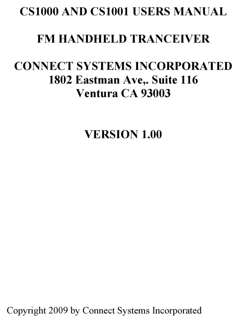 Connect Systems CS1000 User manual