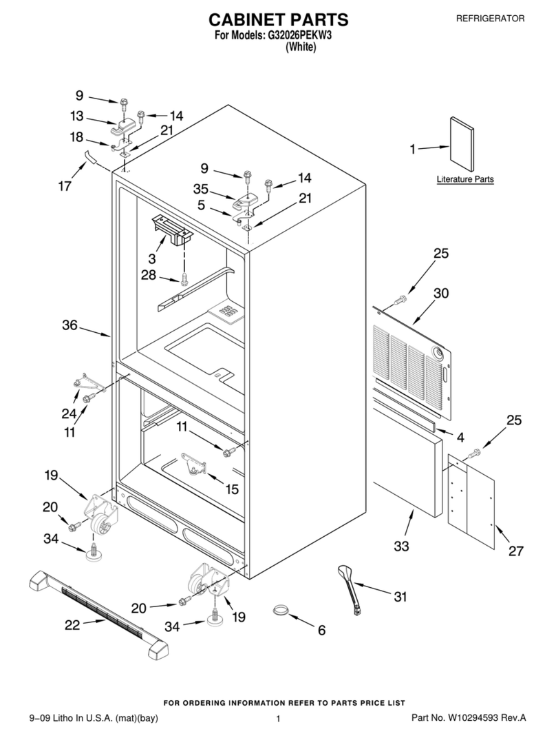 Whirlpool G32026PEKW3 User manual