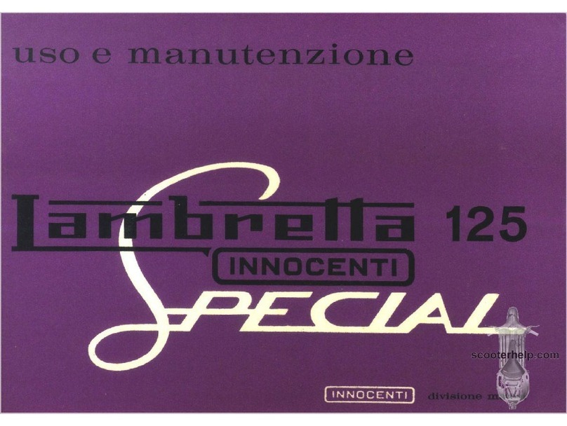 Lambretta 125 Special User manual Lambretta 125 Special User manual