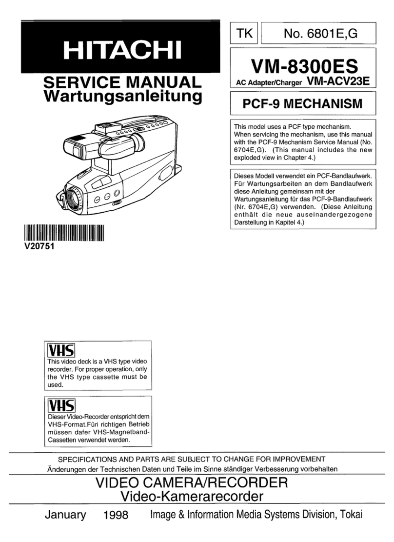 Hitachi VM-8300ES Service manual