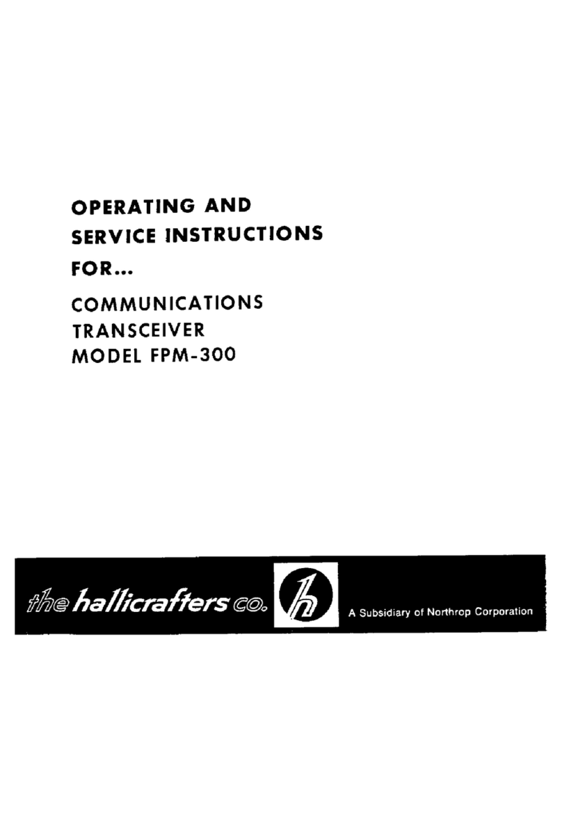 Hallicrafters FPM-300 Operating and service instructions