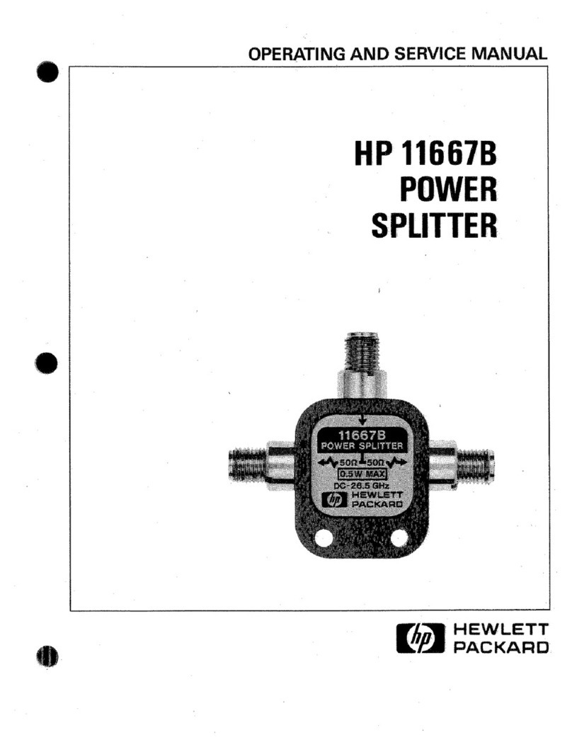 HP 11667B Operating and service manual