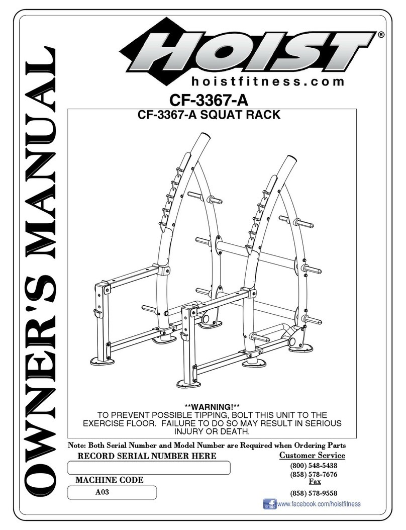 Hoist Fitness CF-3367-A owner's manual
