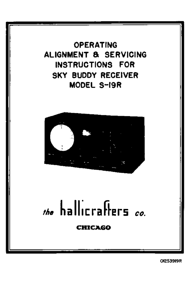 Hallicrafters S19-R Operating and service instructions