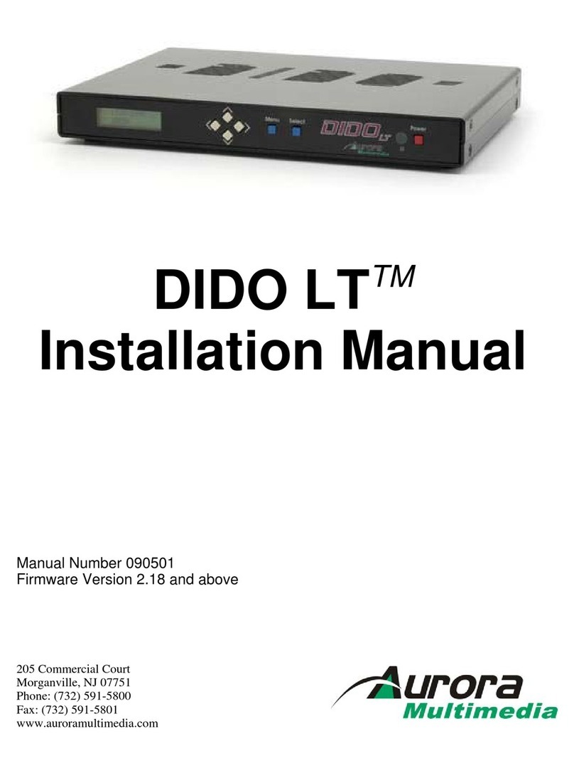 Aurora Multimedia DIDO LT installation manual