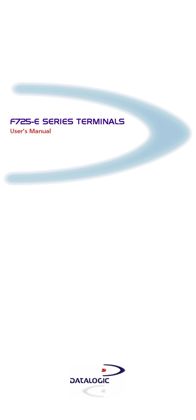 Datalogic F725-E SERIES user manual