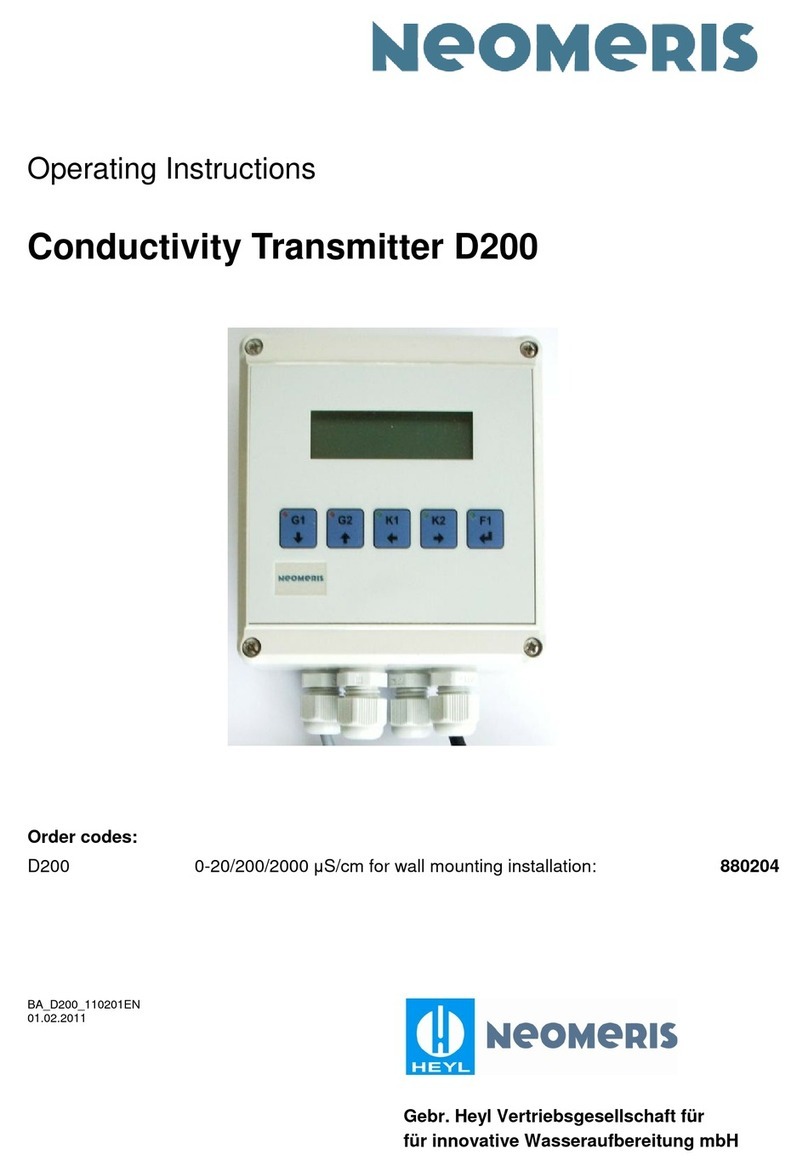 Neomeris D200 operating instructions
