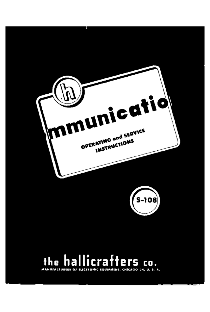 Hallicrafters S-108 Operating and service instructions