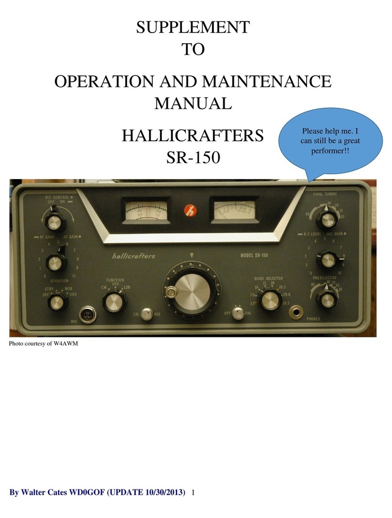 Hallicrafters SR-150 User manual