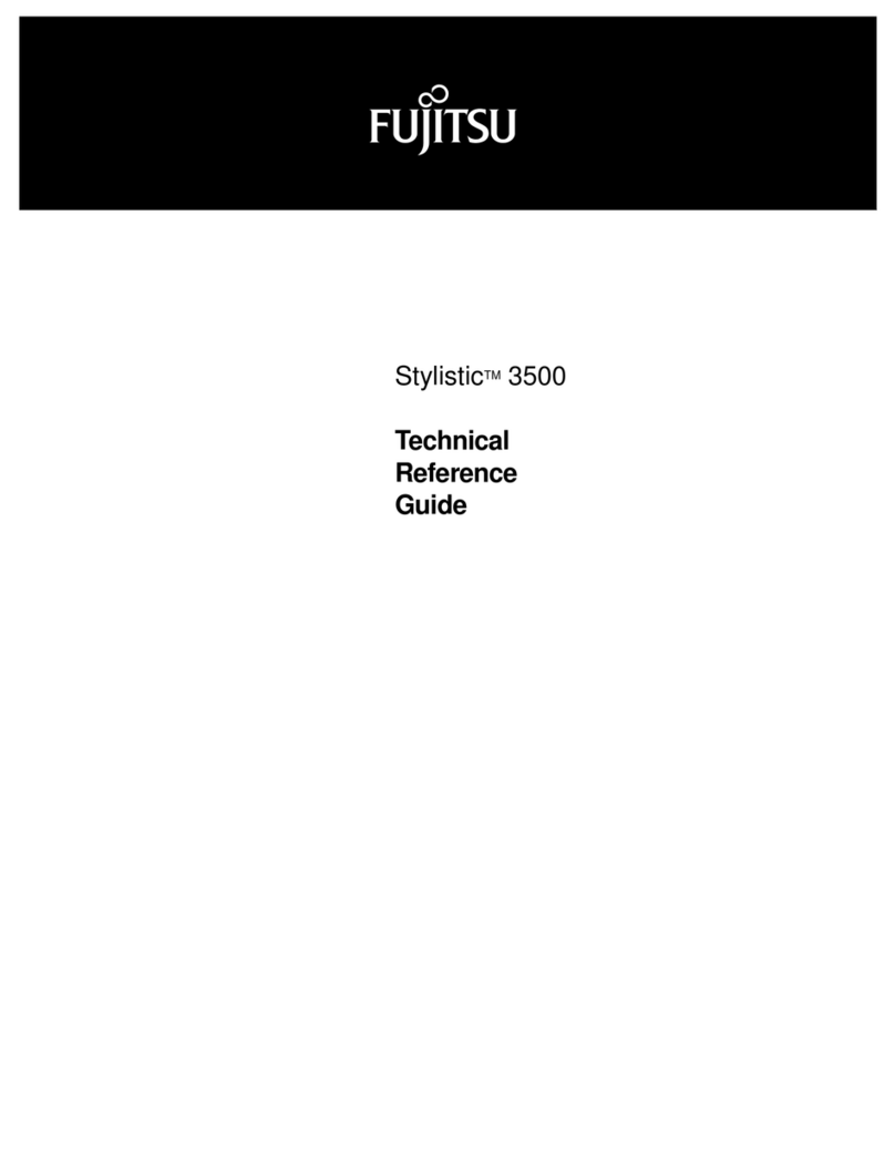 Fujitsu Stylistic 3500 Use and care manual