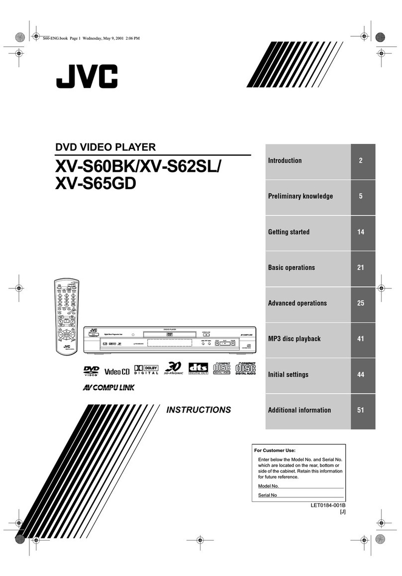 JVC XV-S62SL User manual