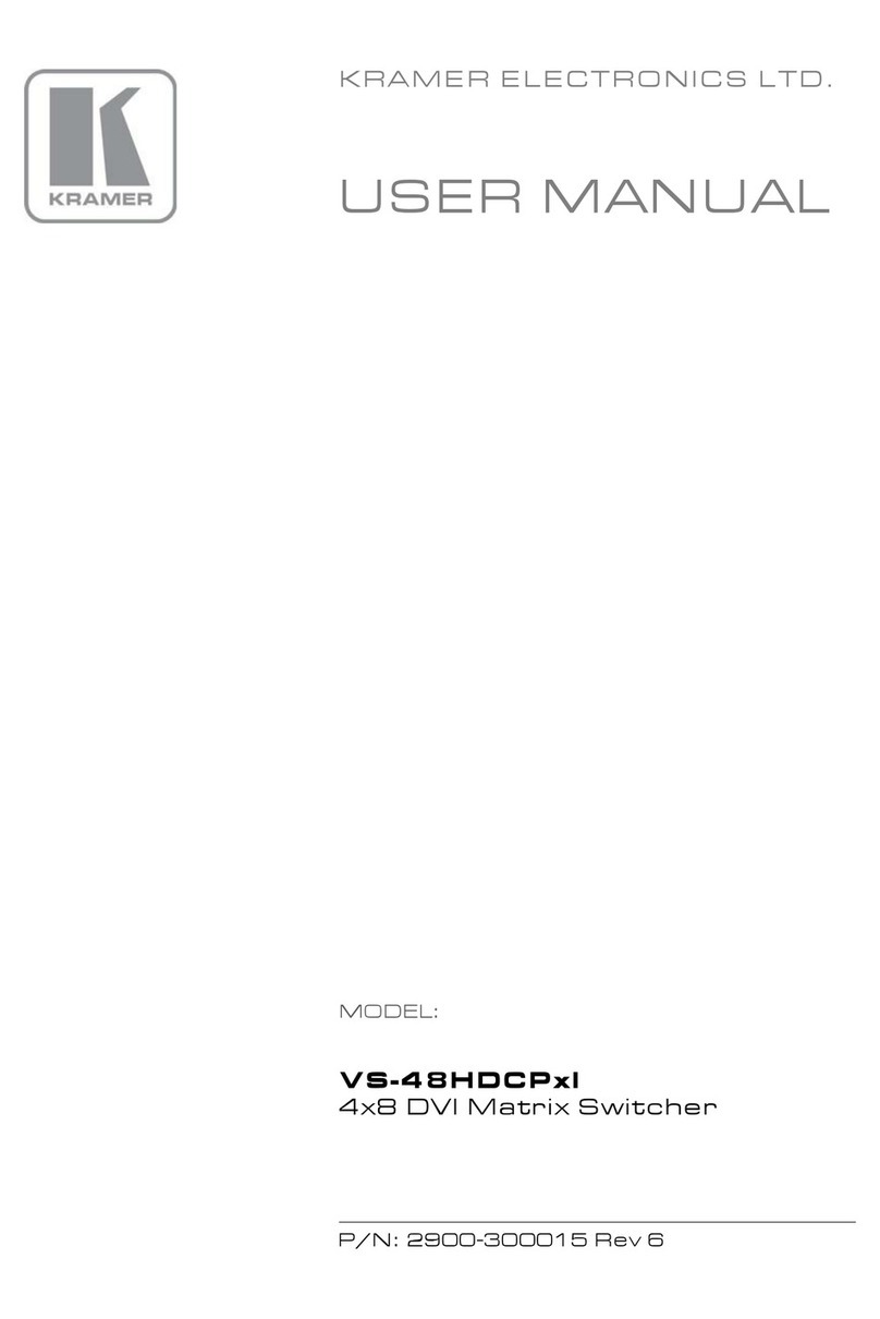 Kramer VS-48HDCPxI User manual Kramer VS-48HDCPxI User manual