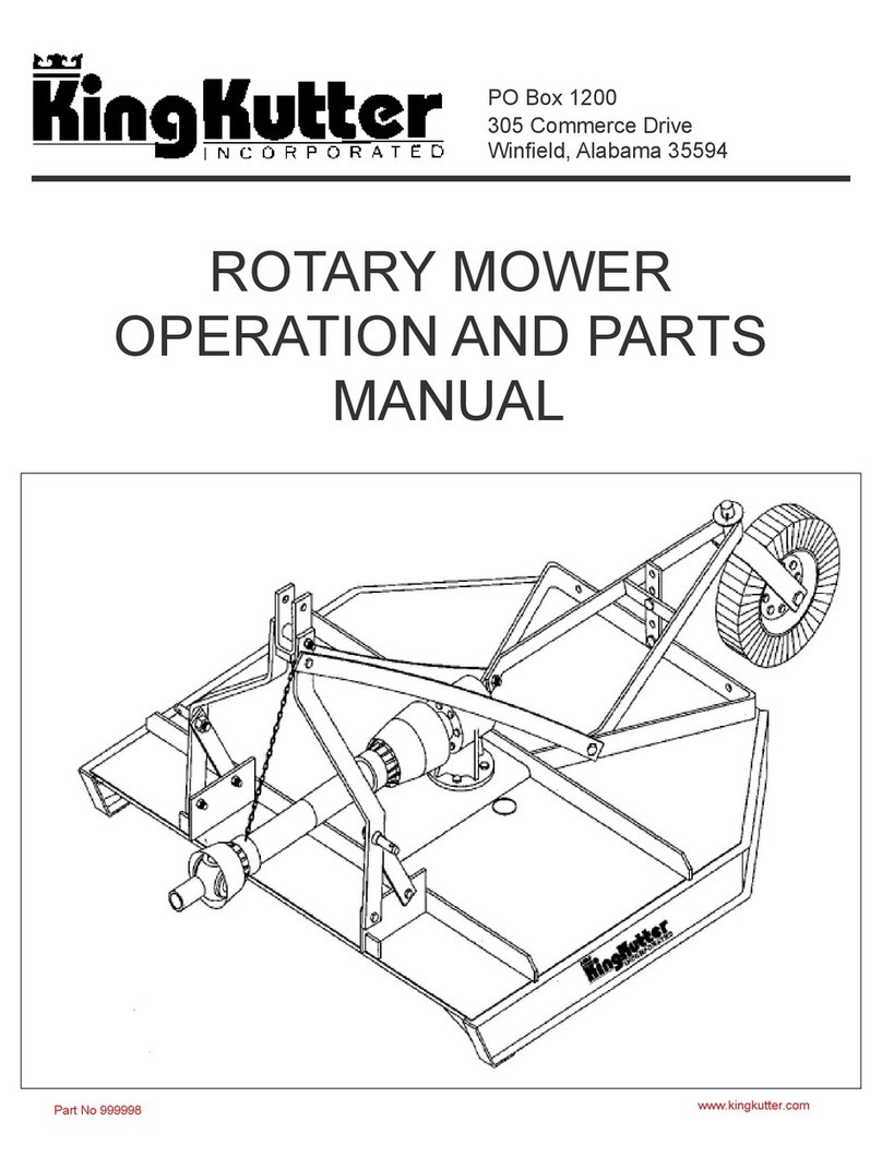 KingKutter 999998 Operation and parts manual