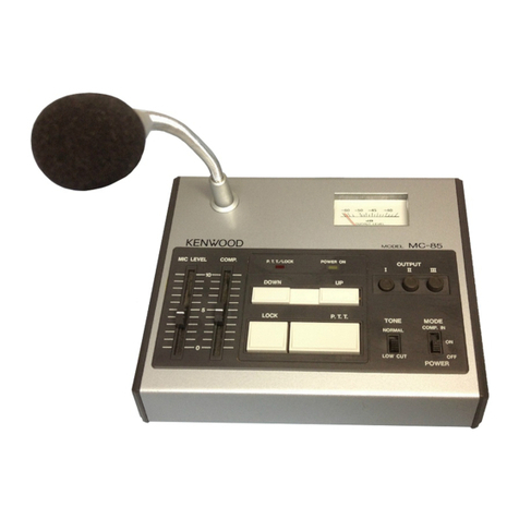 Kenwood MC-85 User manual
