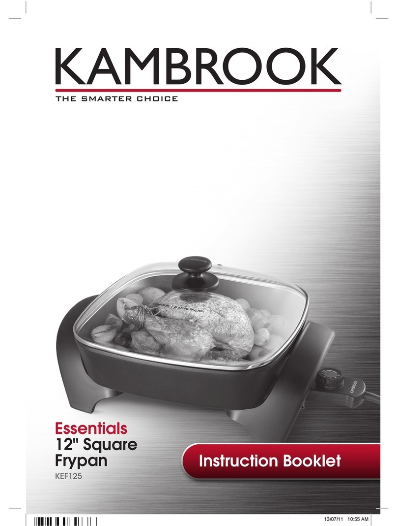 Kambrook Essentials KEF125 Instruction booklet