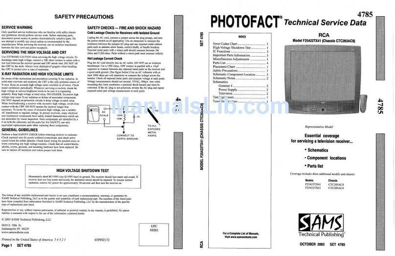 RCA F25422TX41 User manual