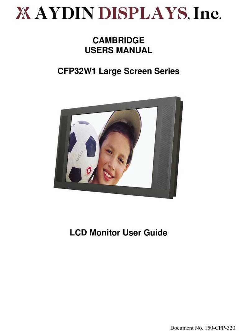 Aydin Displays CFP32W1 Large Screen Series User manual Aydin Displays CFP32W1 Large Screen Series User manual
