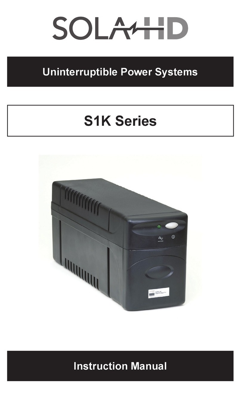 Sola HD S1K Series instruction manual