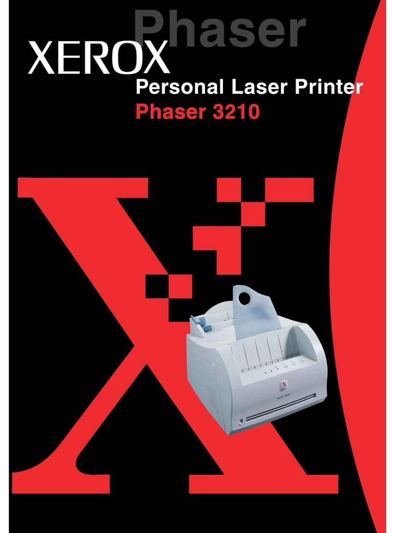 Xerox Phaser 3210 User manual Xerox Phaser 3210 User manual