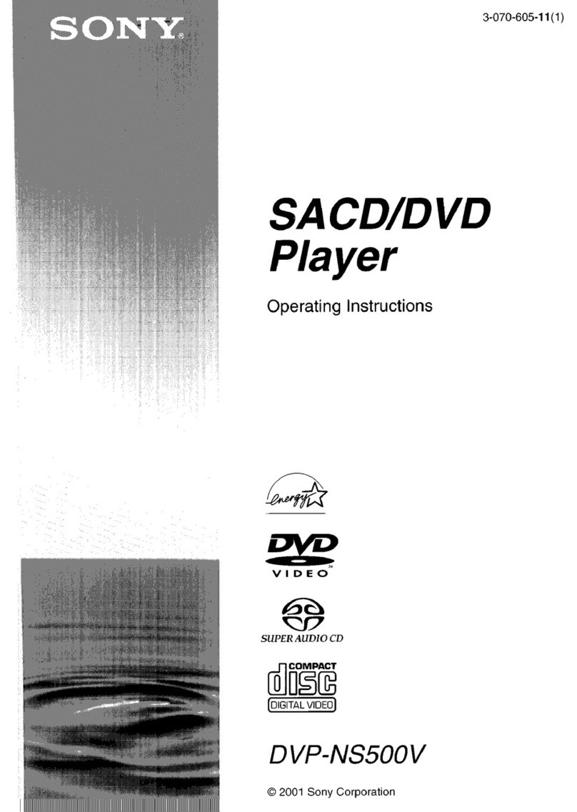 Sony DVP-NSSOOV User manual Sony DVP-NSSOOV User manual
