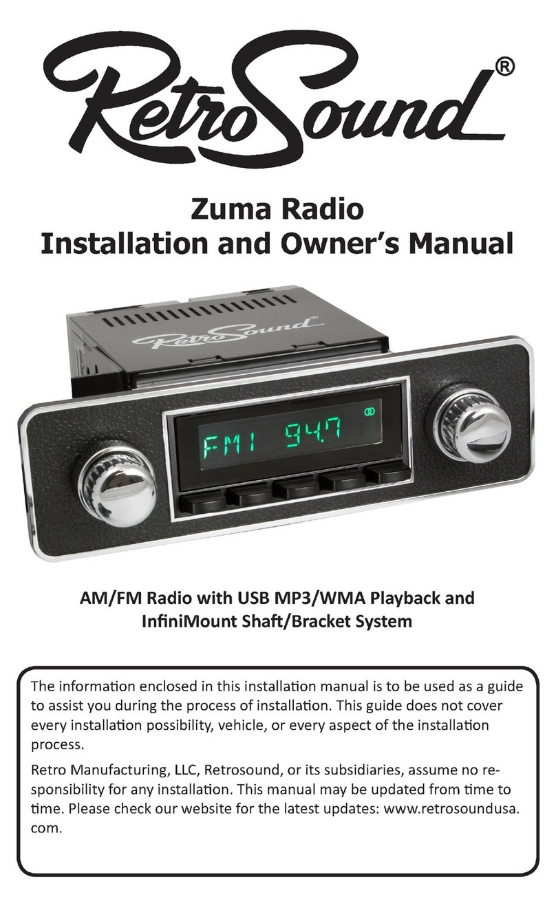 RetroSound Zuma Radio Installation instructions