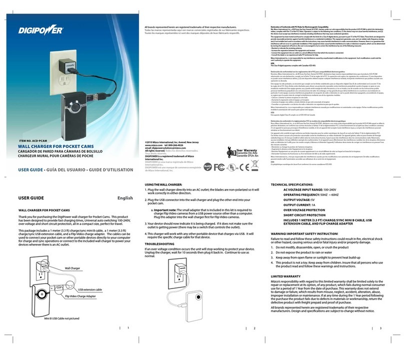 DigiPower ACD-PCAM User manual DigiPower ACD-PCAM User manual