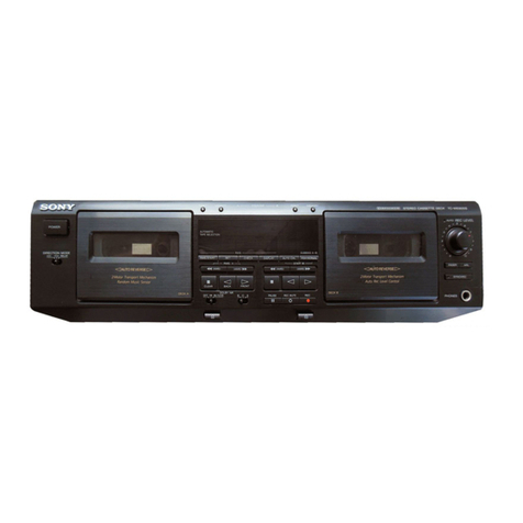 Sony TC-WA7ESA - Dual Auto Reverse Cassette User manual