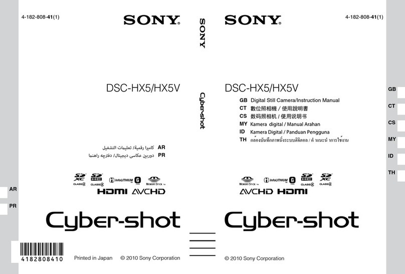 Sony Cyber-shot DSC-HX5 instruction manual