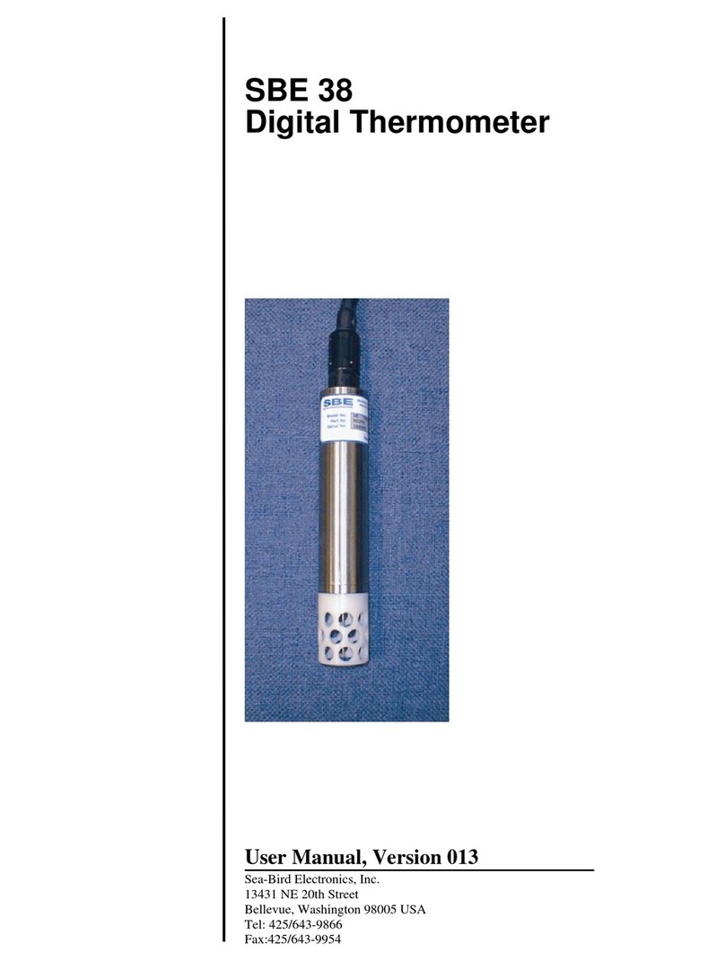 Sea-Bird Electronics SBE 38 user manual