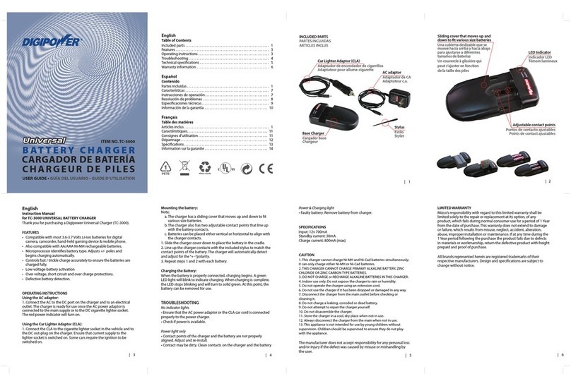 DigiPower TC-3000 User manual
