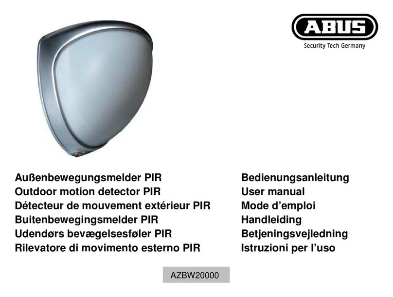 Abus Outdoor motion detector PIR User manual