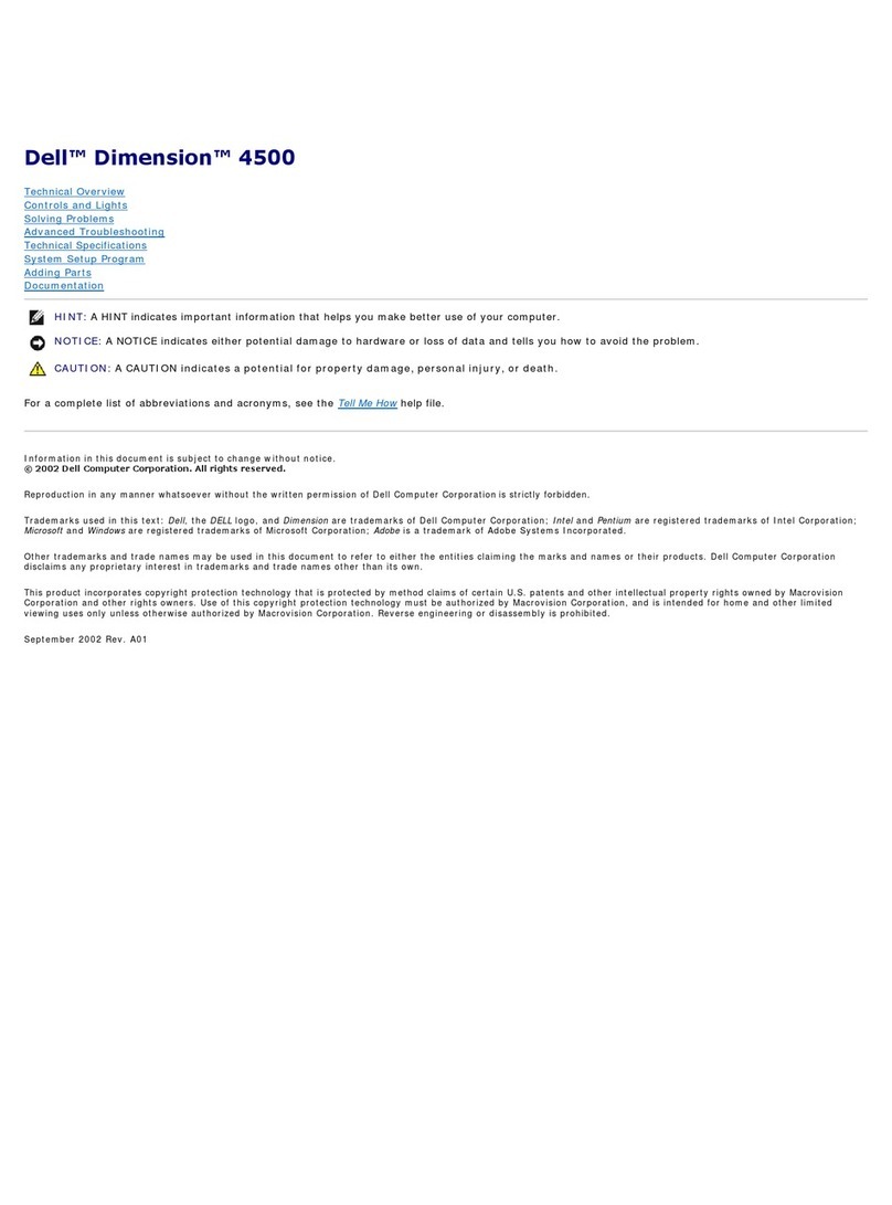 Dell Dimension 4500 manual