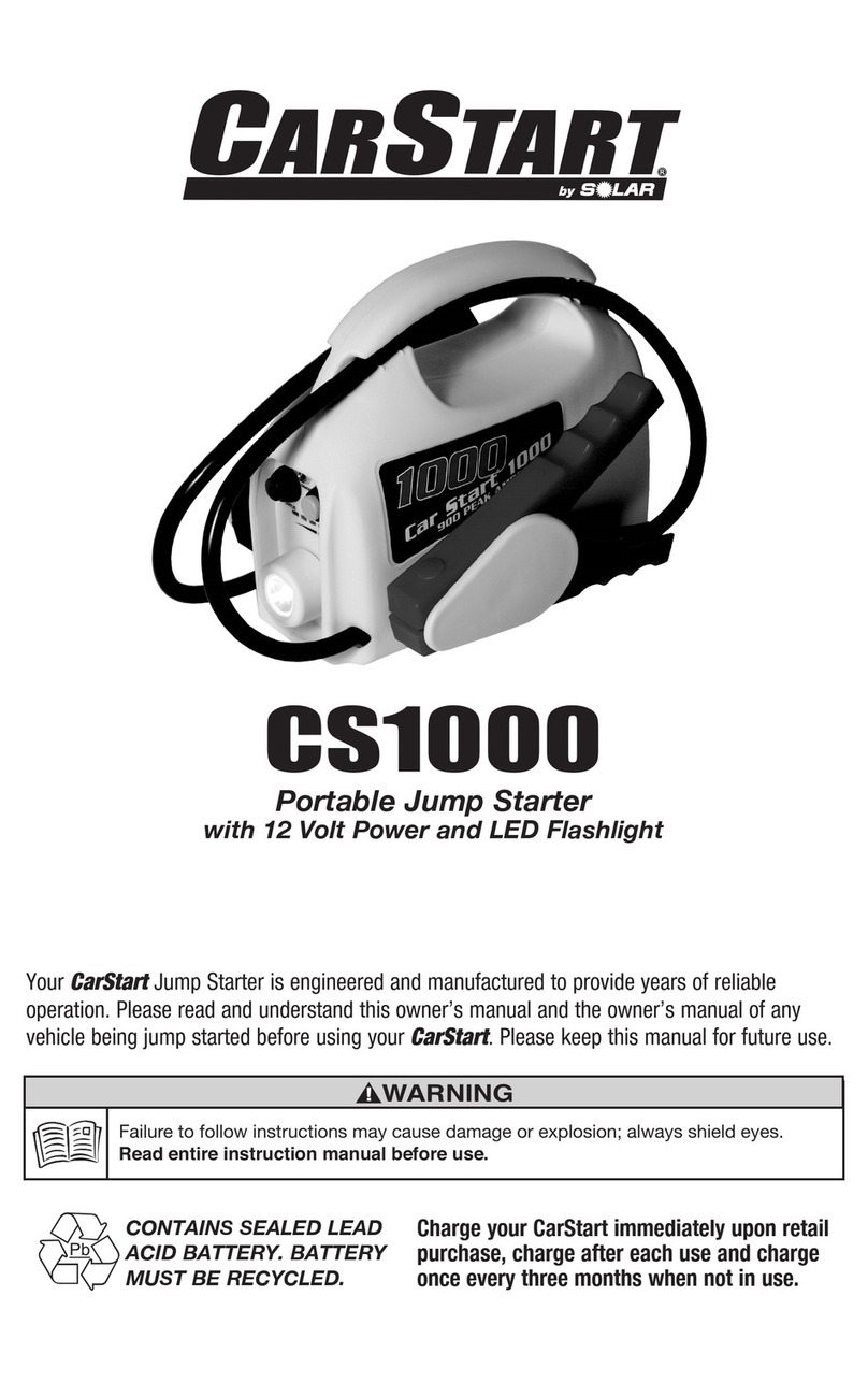 Solar CarStart CS1000 instruction manual