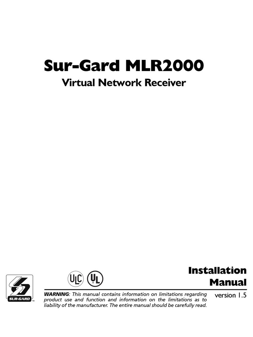 Sur-Gard MLR2000 installation manual