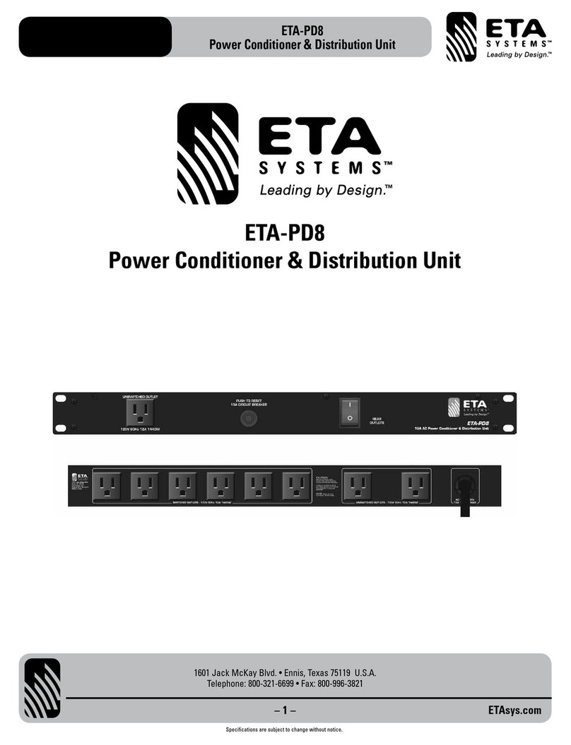 ETA Systems ETA-PD8 User manual
