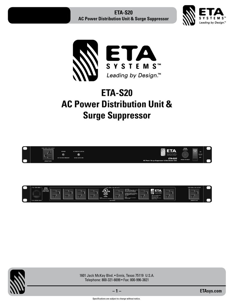 ETA Systems ETA-S20 User manual