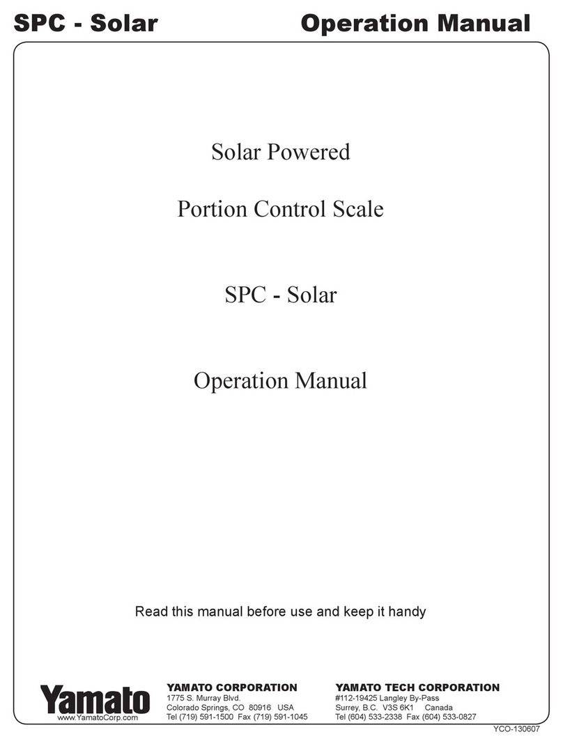 Yamato SPC - Solar Operation manual