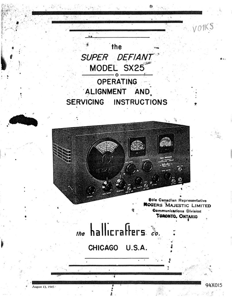 Hallicrafters SX25 Training manual