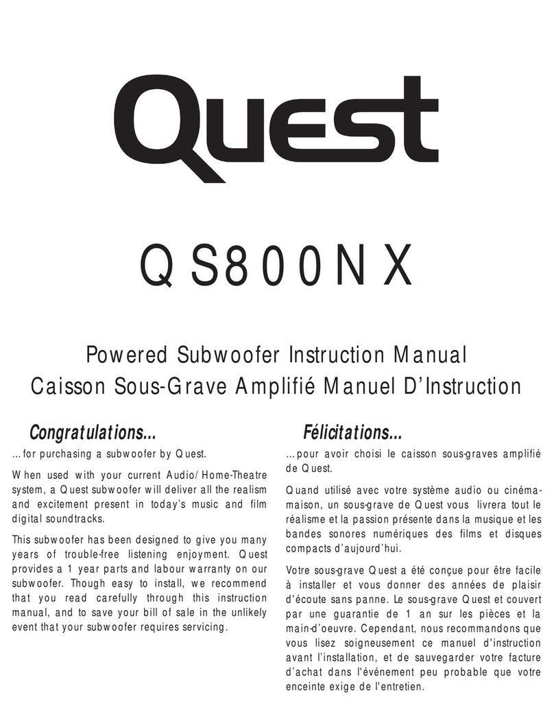 Quest Engineering QS800NX instruction manual