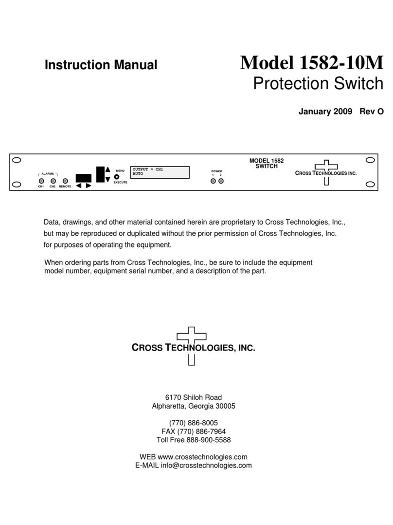 Cross Technologies 1582-10M instruction manual Cross Technologies 1582-10M instruction manual