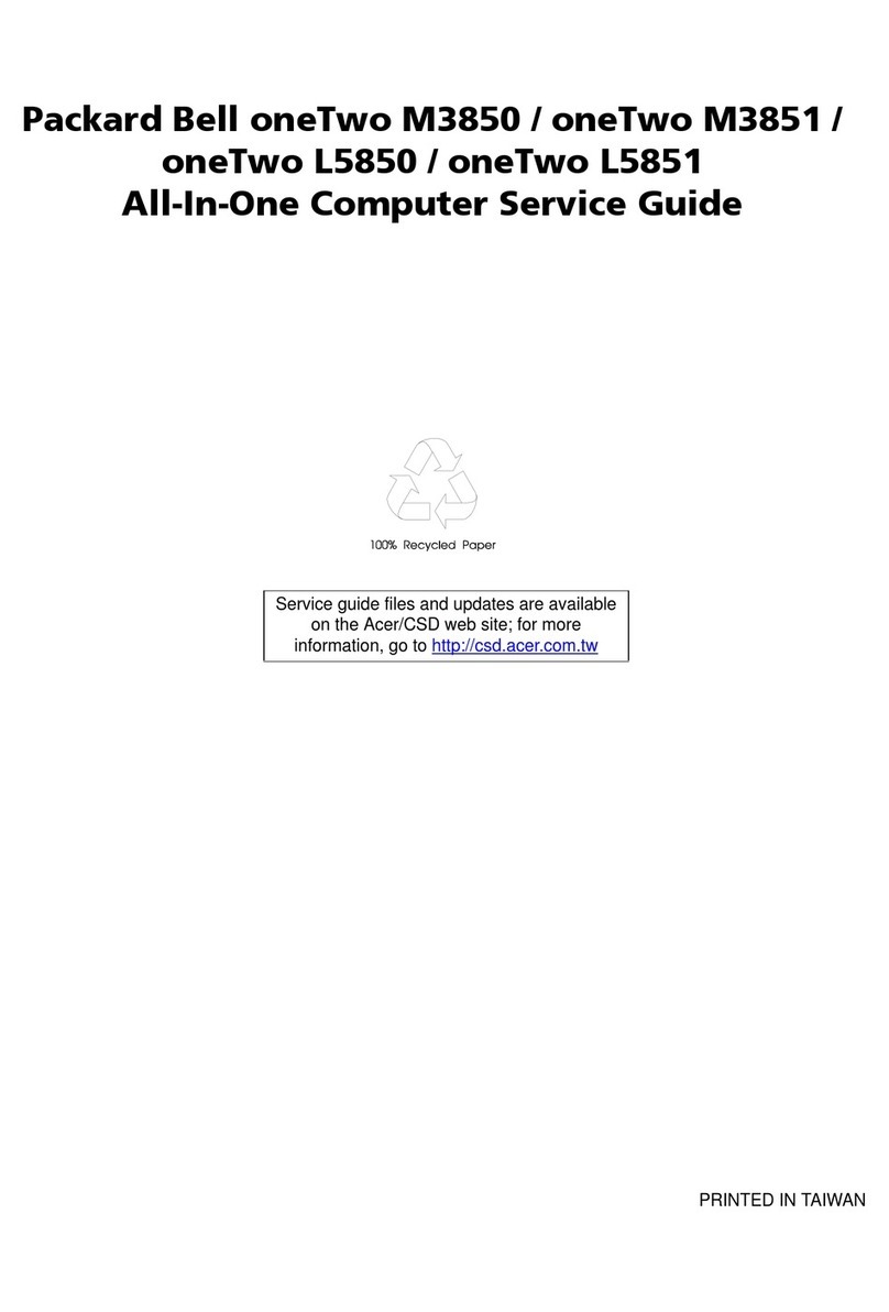 Packard Bell oneTwo M3850 User manual