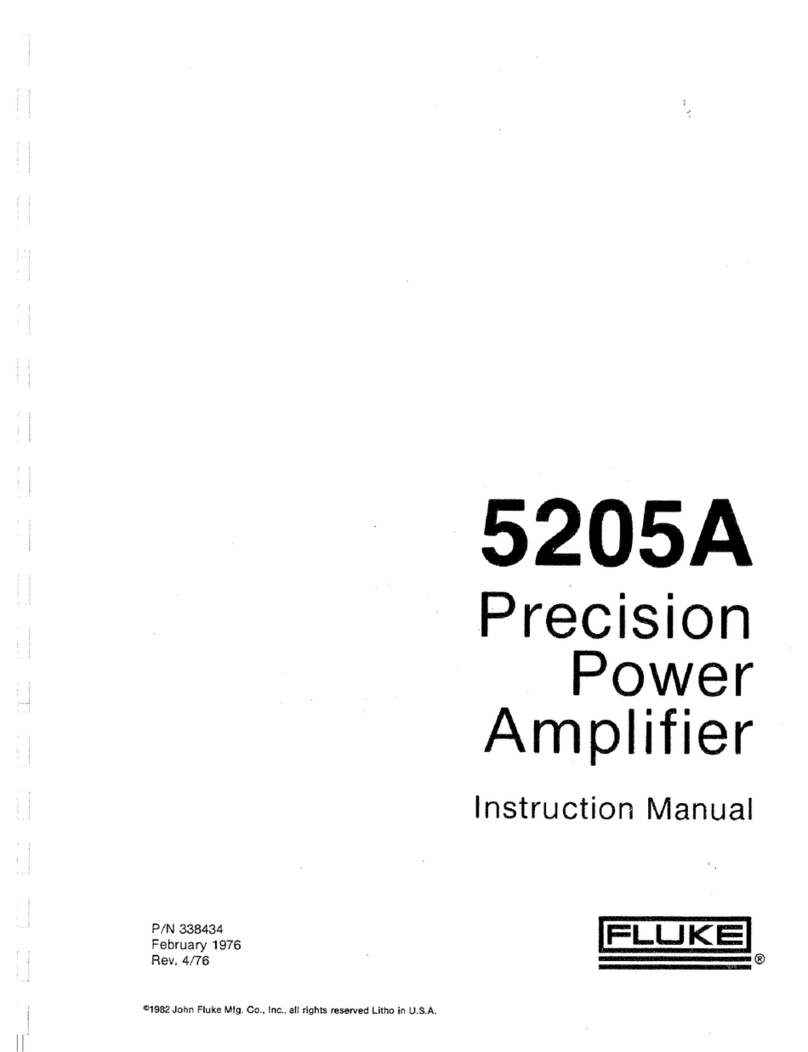 Fluke 5205A User manual