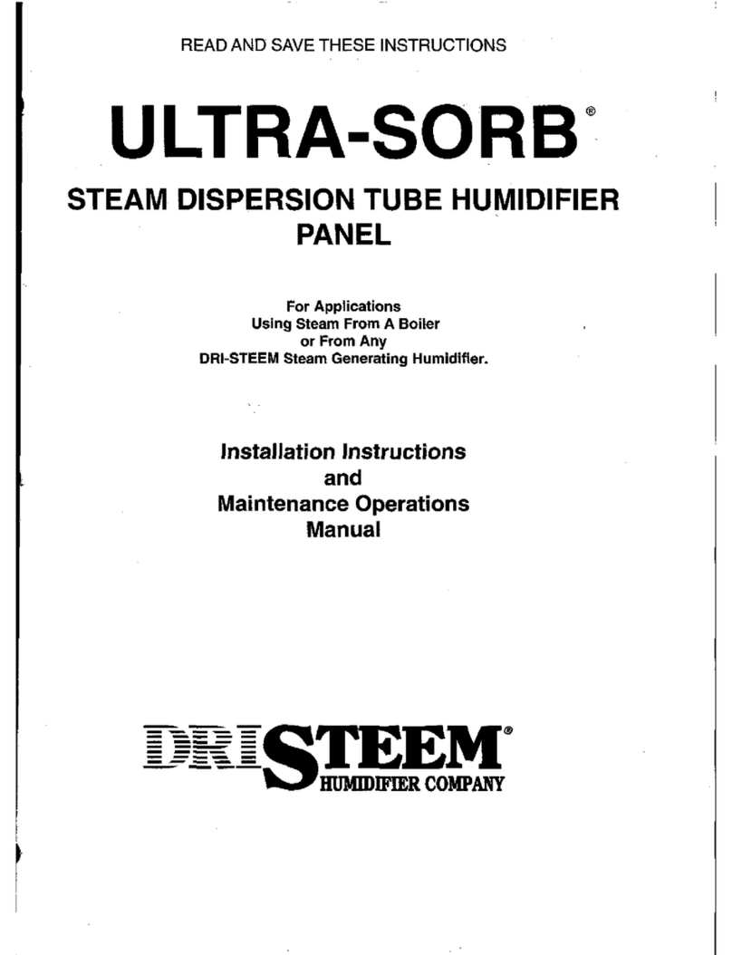 DriSteem ULTRA-SORB User manual