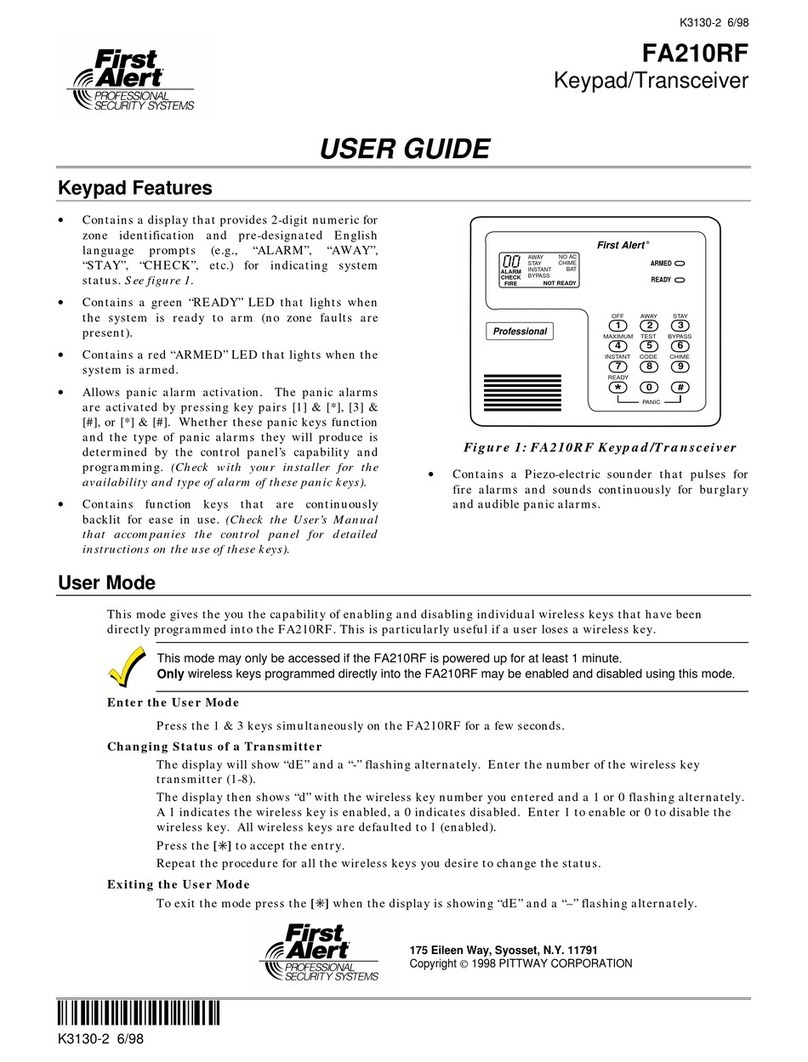 First Alert FA210RF User manual