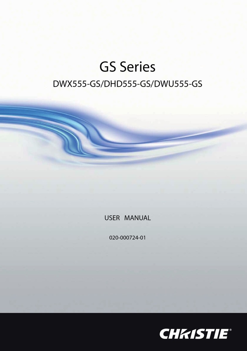 Christie DWX555-GS User manual