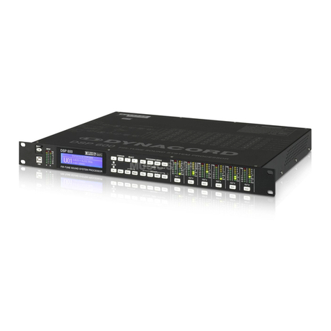 Dynacord DSP 600 owner's manual