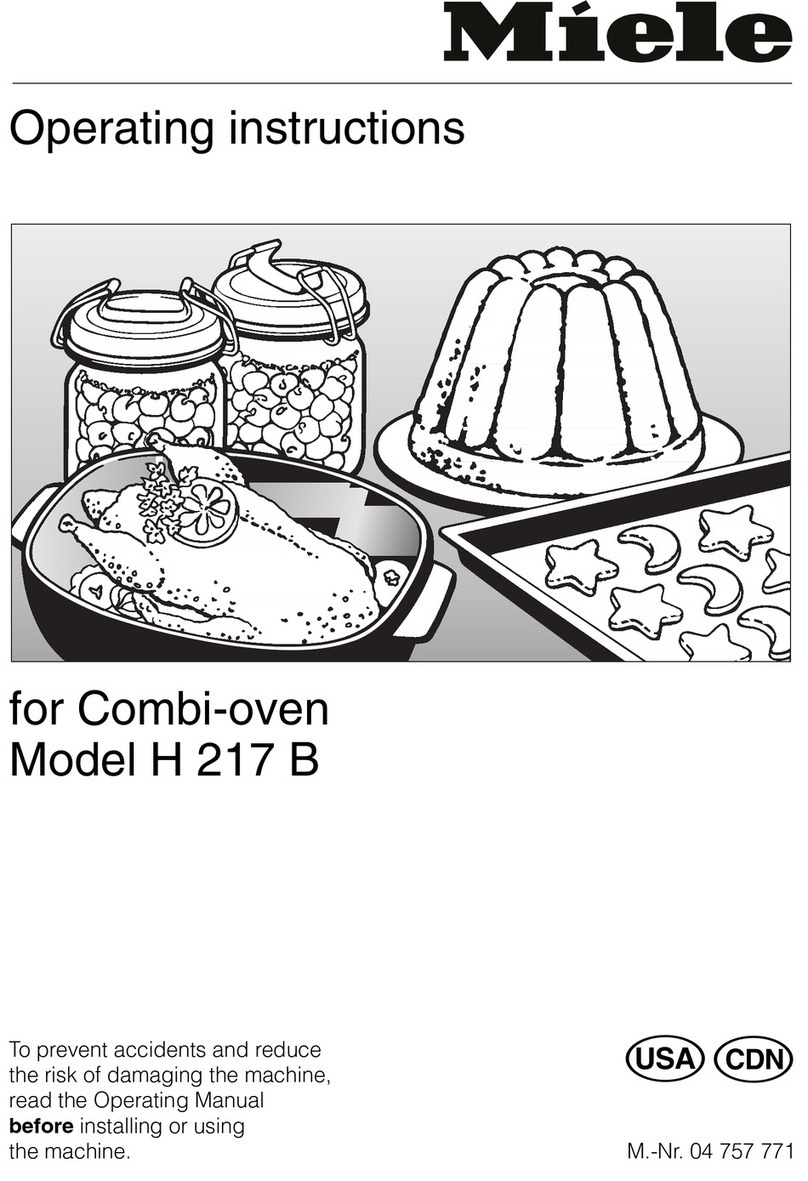 Miele H 217 B operating instructions