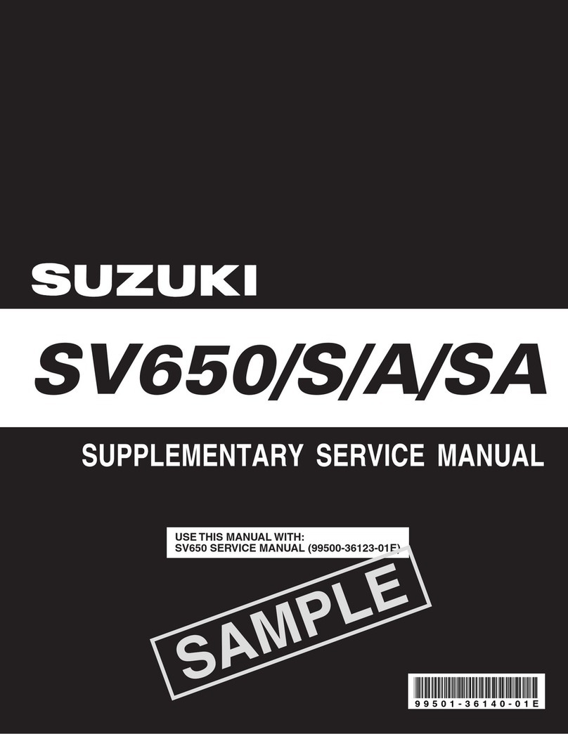 Suzuki SV650 Supplementary service manual