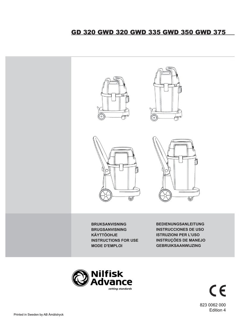 Nilfisk-Advance GWD 375 User manual